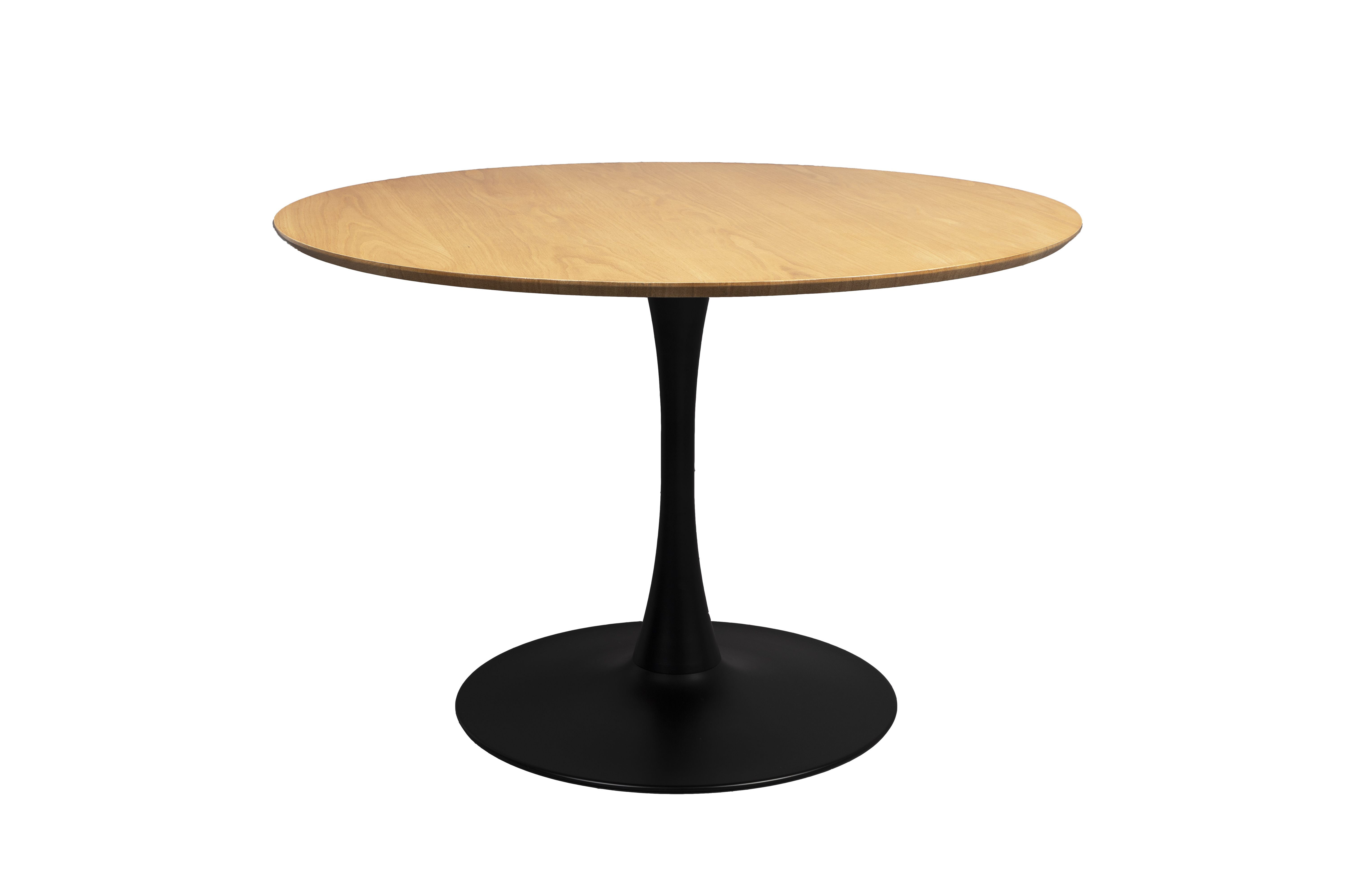 Rundt Spisebord i Sort Metal - Elegant Design Ø110 cm