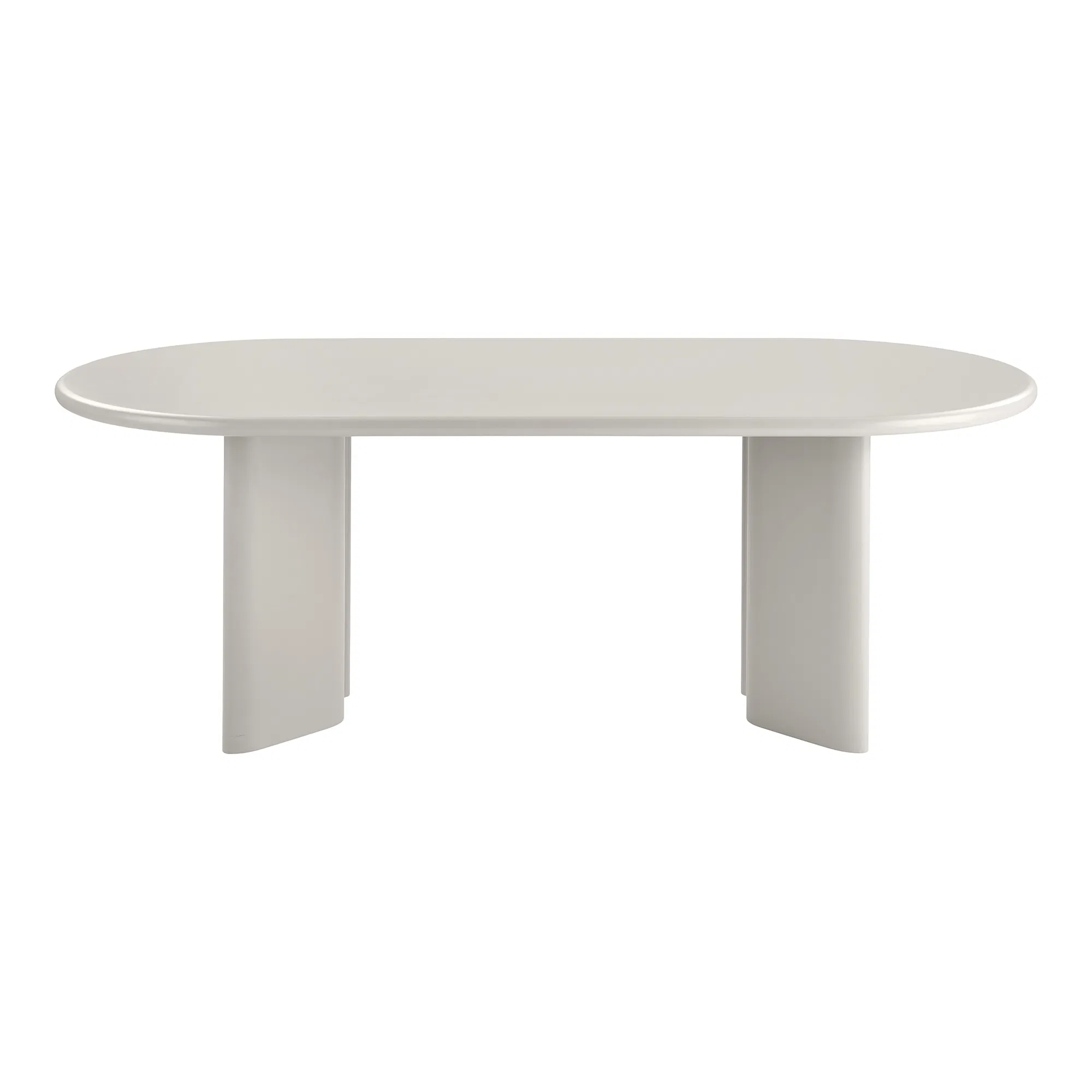 Beige Oval Nagano Spisebord fra House Nordic - 100x220 cm