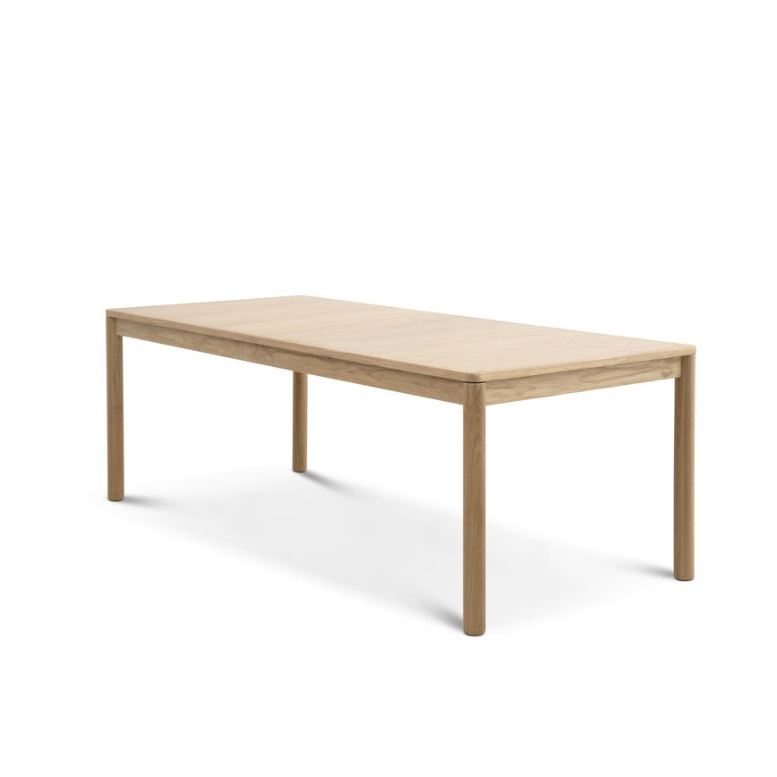 Sydney Incl Tillægsplade Finer Plade Massiv Ege Stel 95x220 320cm Lexpo Spisebord