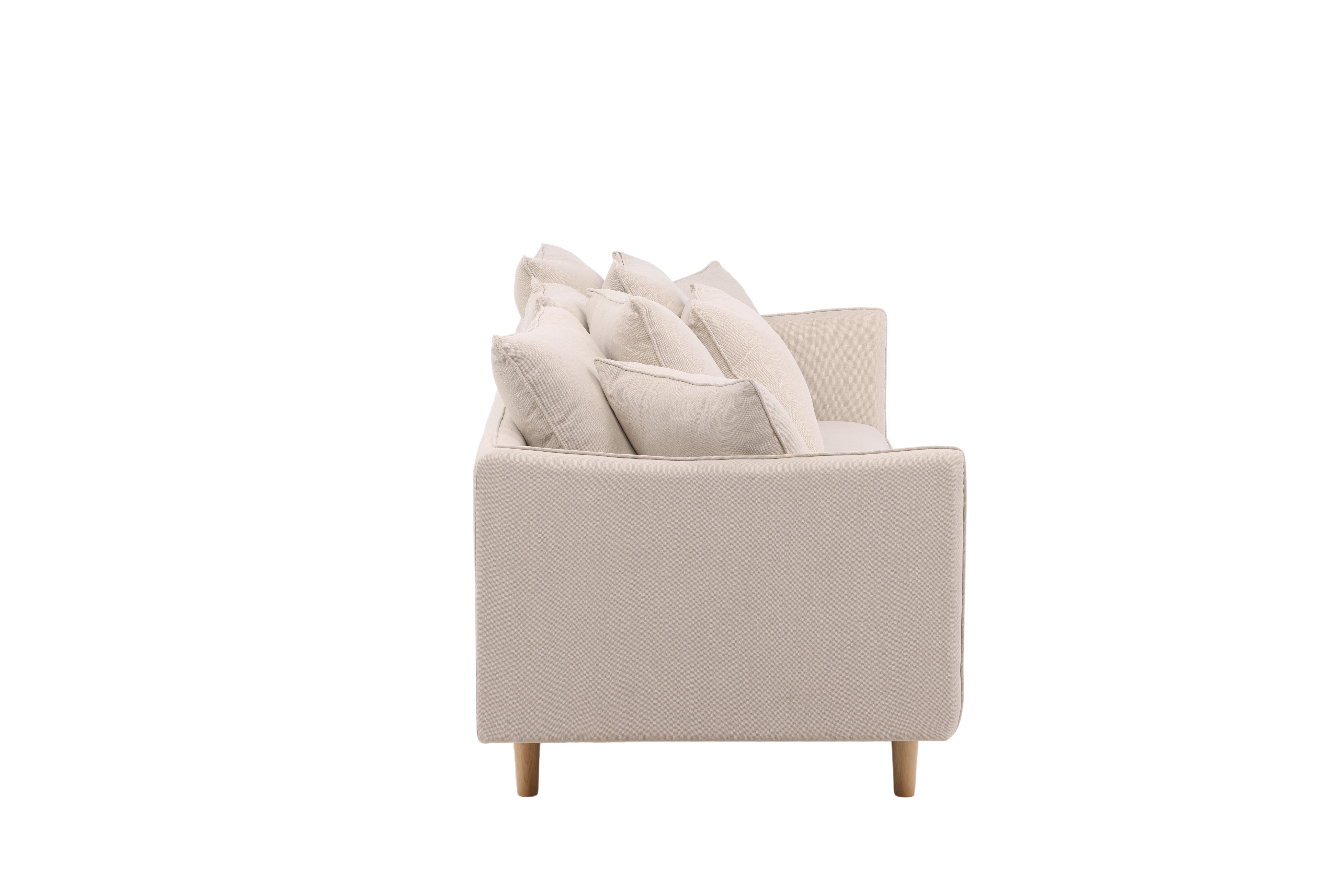 Hvid Segelskaren Sofa i Linned - VIND Collection