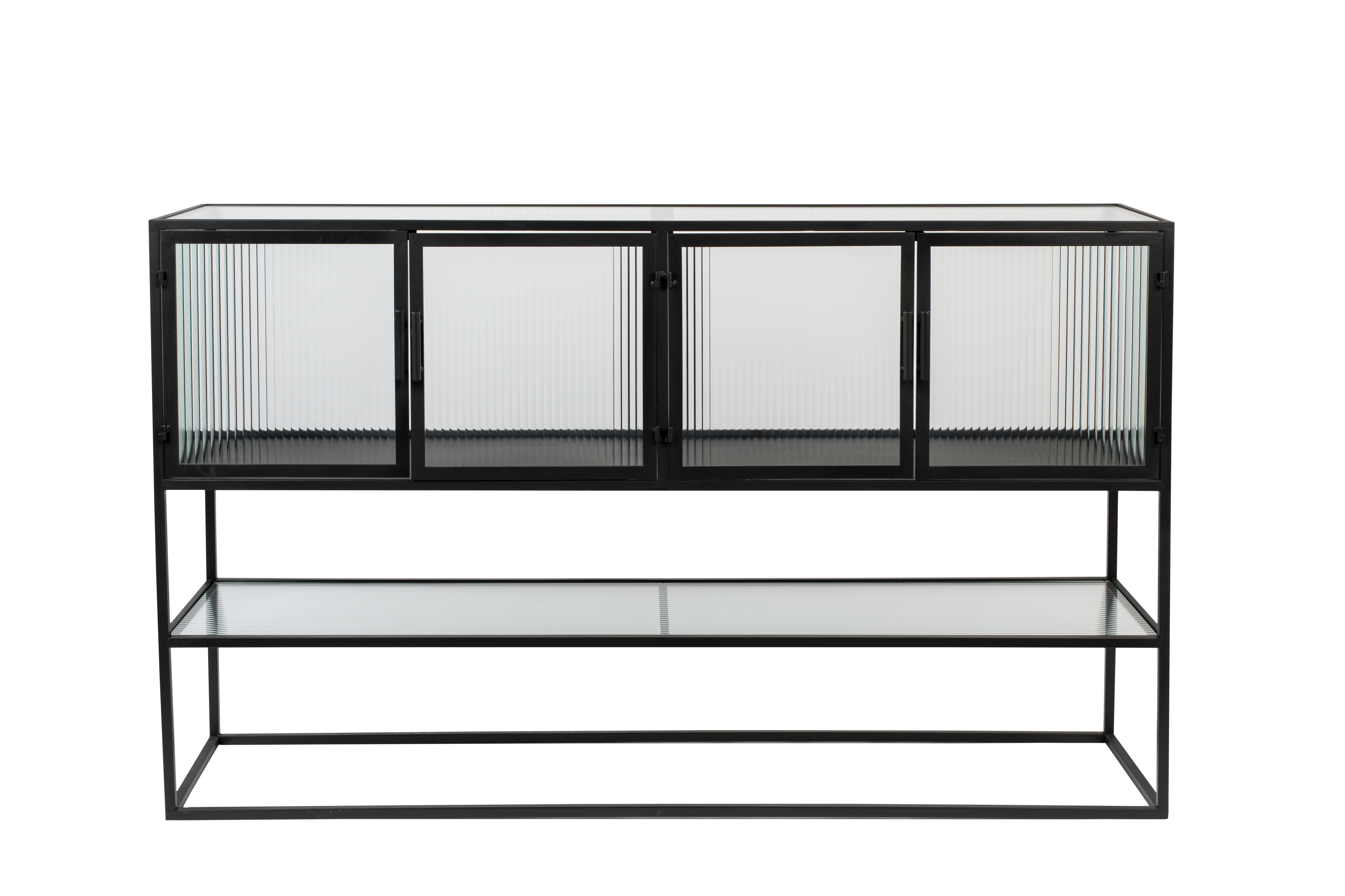 Sort Boli Høj Låger Hylder Glas Strygejern Dutchbone Skænk - 8718548059108