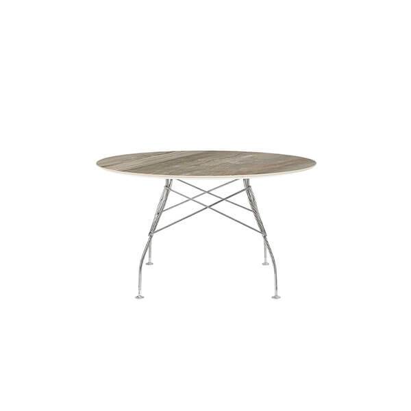 Glansfuldt Spisebord Ø128 Tropical Grey fra Kartell