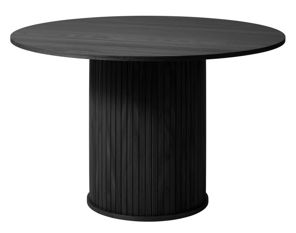 Moderne Nola Rundt Spisebord Ø120 cm - Sort tilbud!