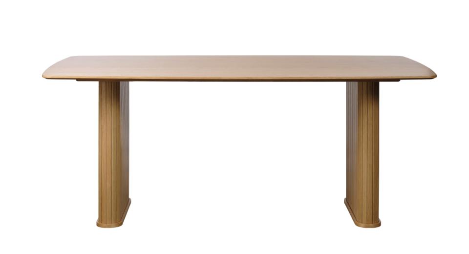 Elegant Bådformet Spisebord i Natur Eg til Hjemmet