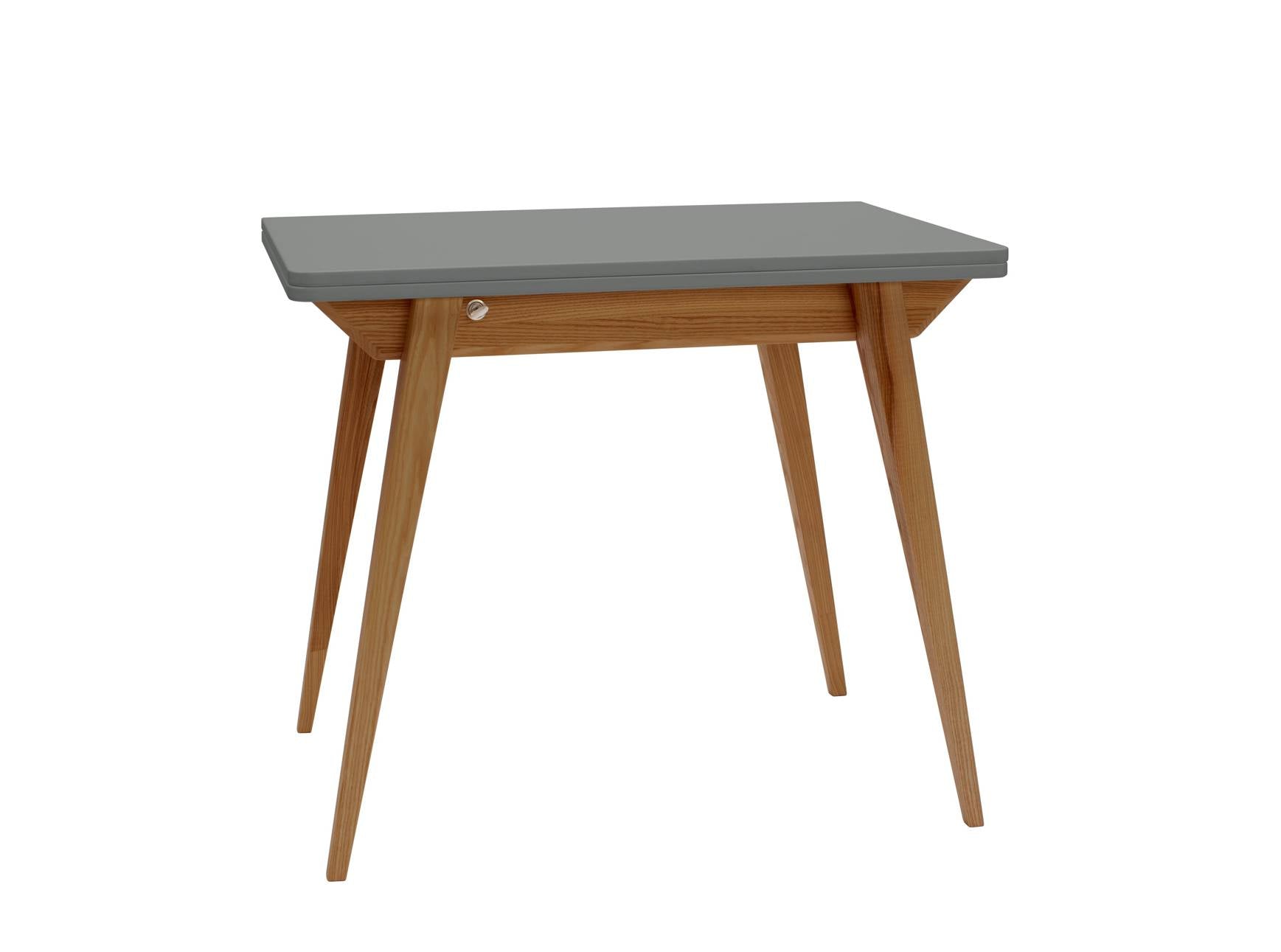 Udtrækkeligt Spisebord 90x65cm i Betongrå – Hurtig Levering!