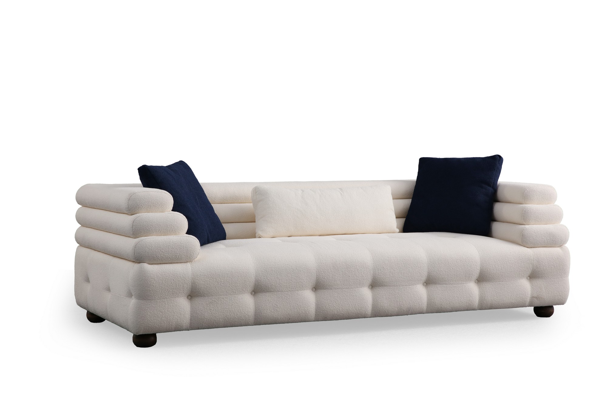 Hvid Boston Pers Polyester NordvÄrk Sofa - 8684283203956