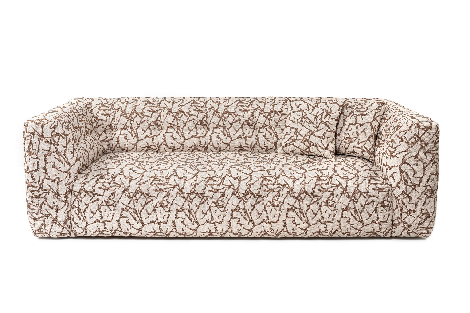 Elegant 3-personers Cady Sofa i Tan Polyester - Stilfuld Komfort