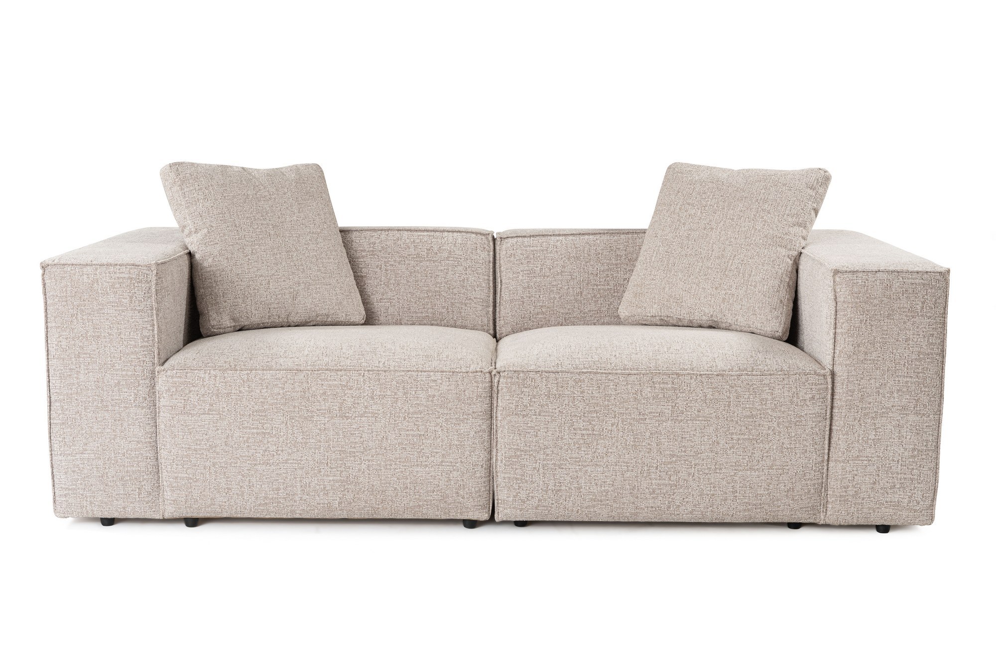 Brun Lora 2-personers Sofa i Mokka Stof fra Nordvärk