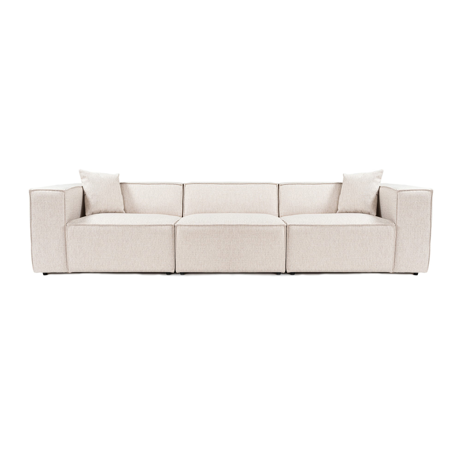 Brun Lora Pers Lyse Stof NordvÄrk Sofa - 8684282392354
