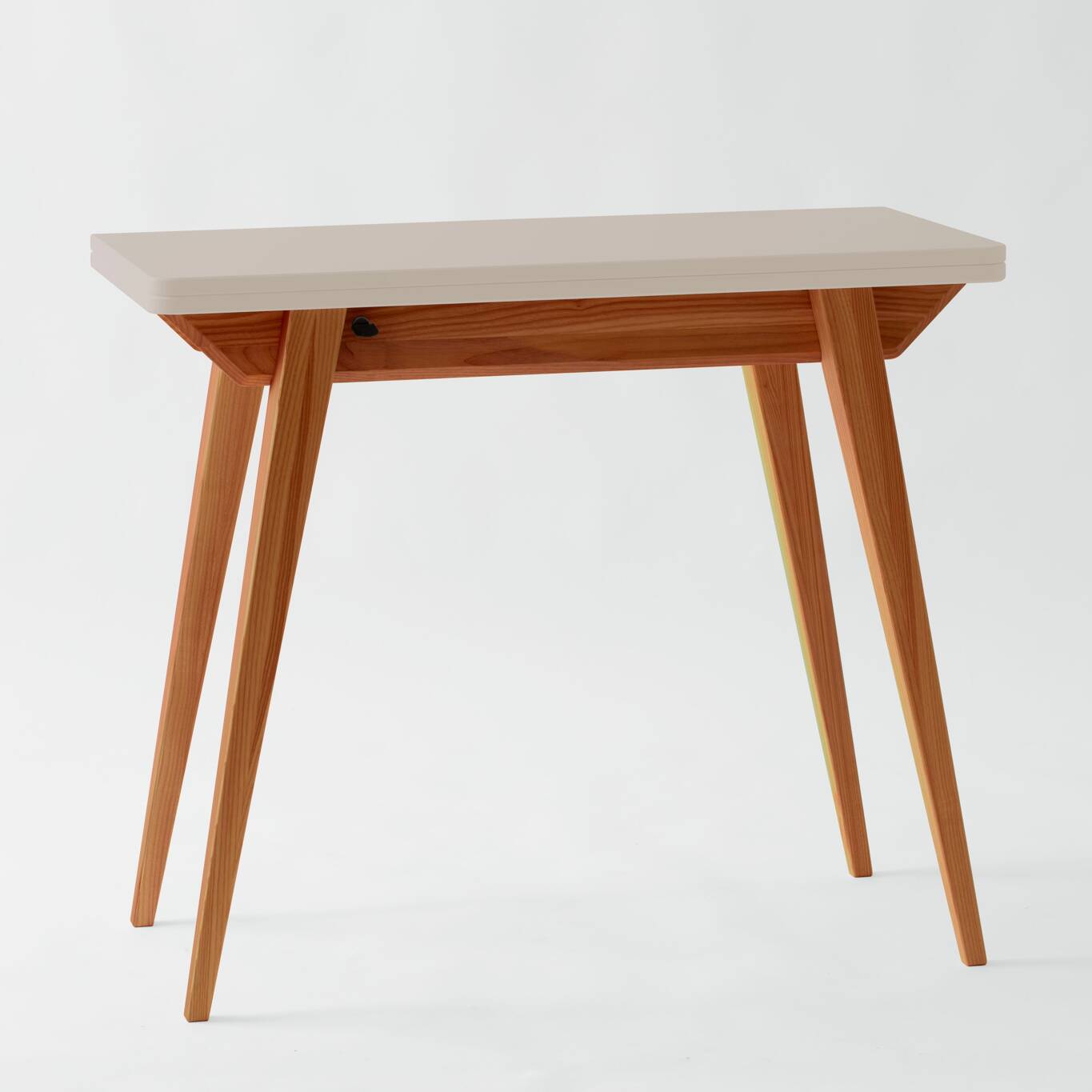 Udtrækkeligt Spisebord 45x90cm - Brun Beige, Hurtig Levering!