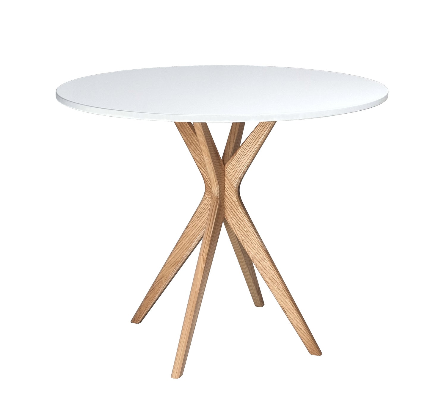 Hvidt Rundt Spisebord 90 cm - Fantastisk Tilbud!