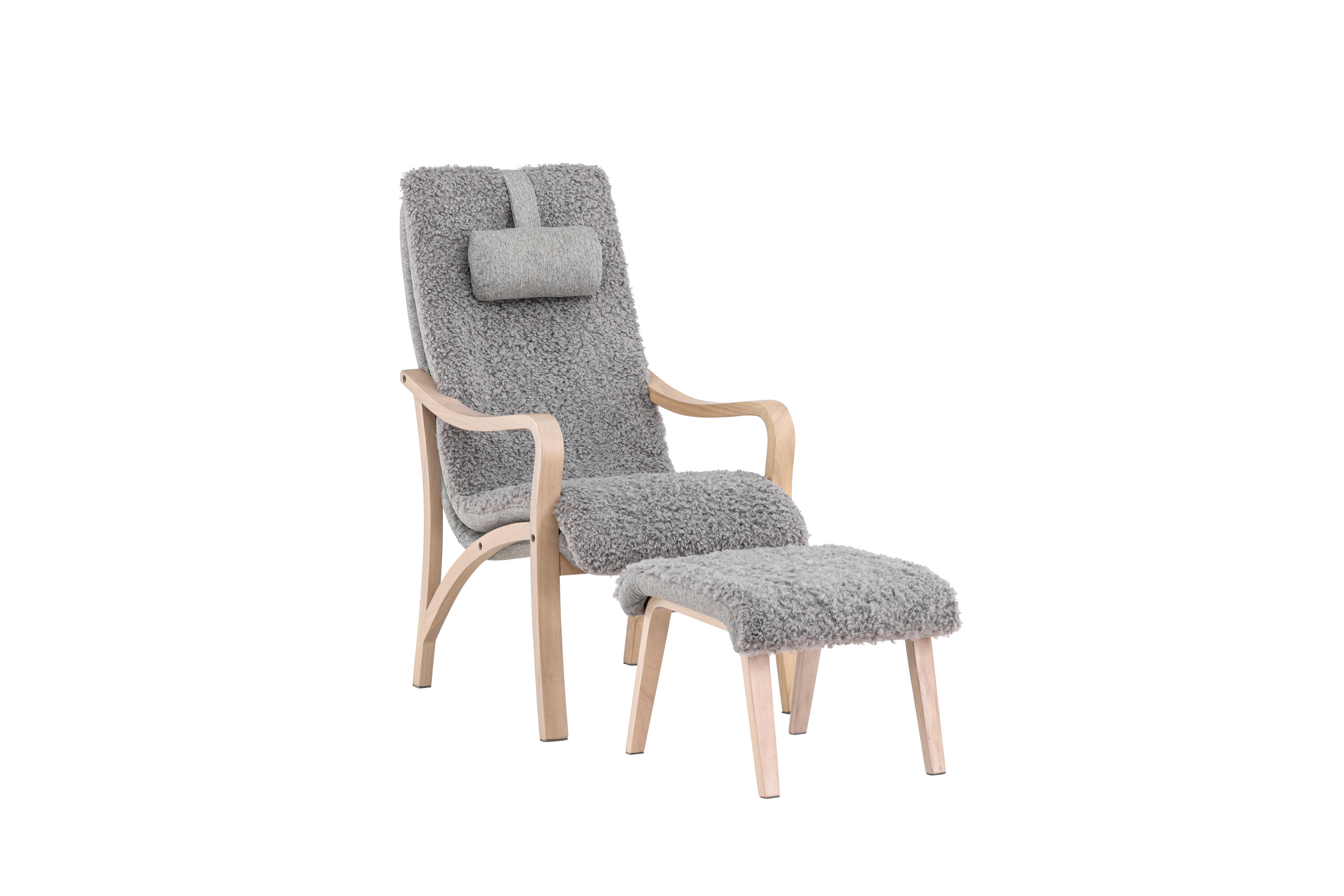 Grå Får Fodskammel Nakkepude Lyse Polyester Egefinr Venture Design Lænestol - 7340220826121