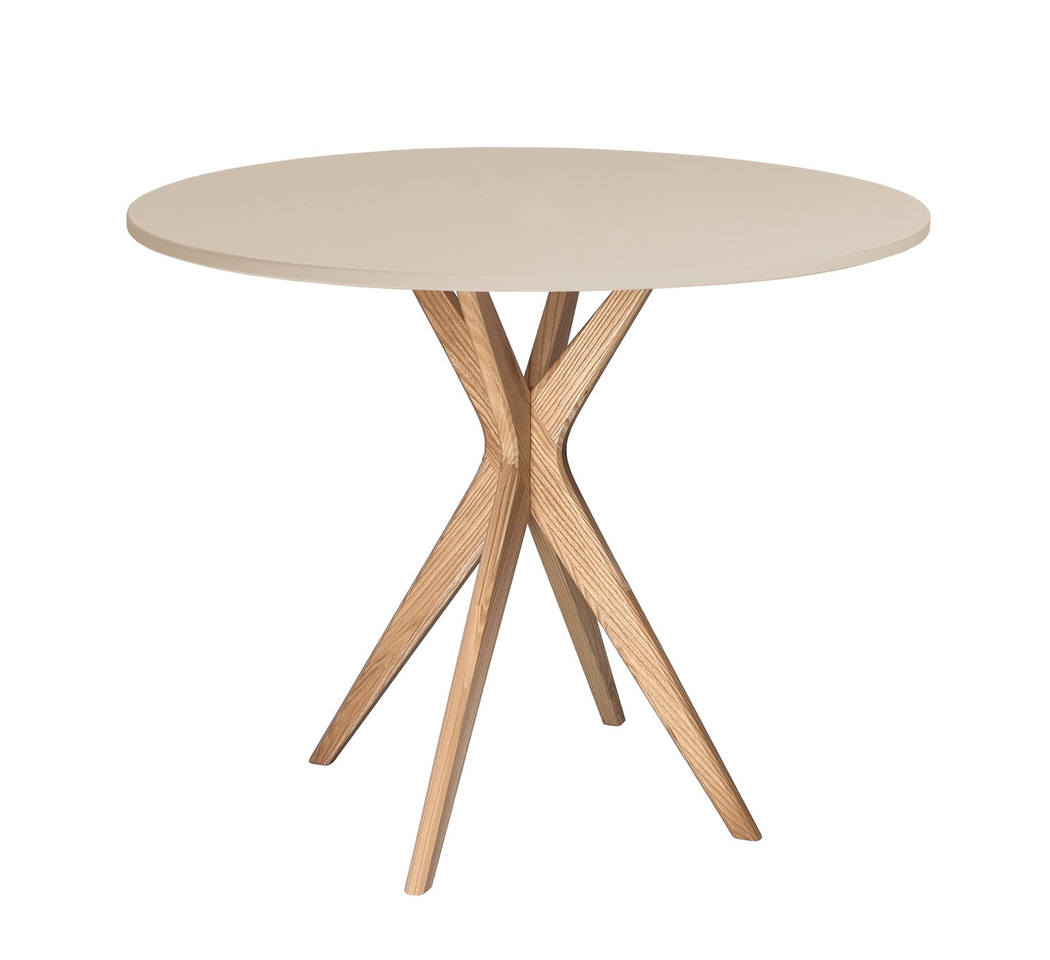 Jubi Rundt Spisebord 90 cm i Brun og Beige - Kvalitet til Hjemmet