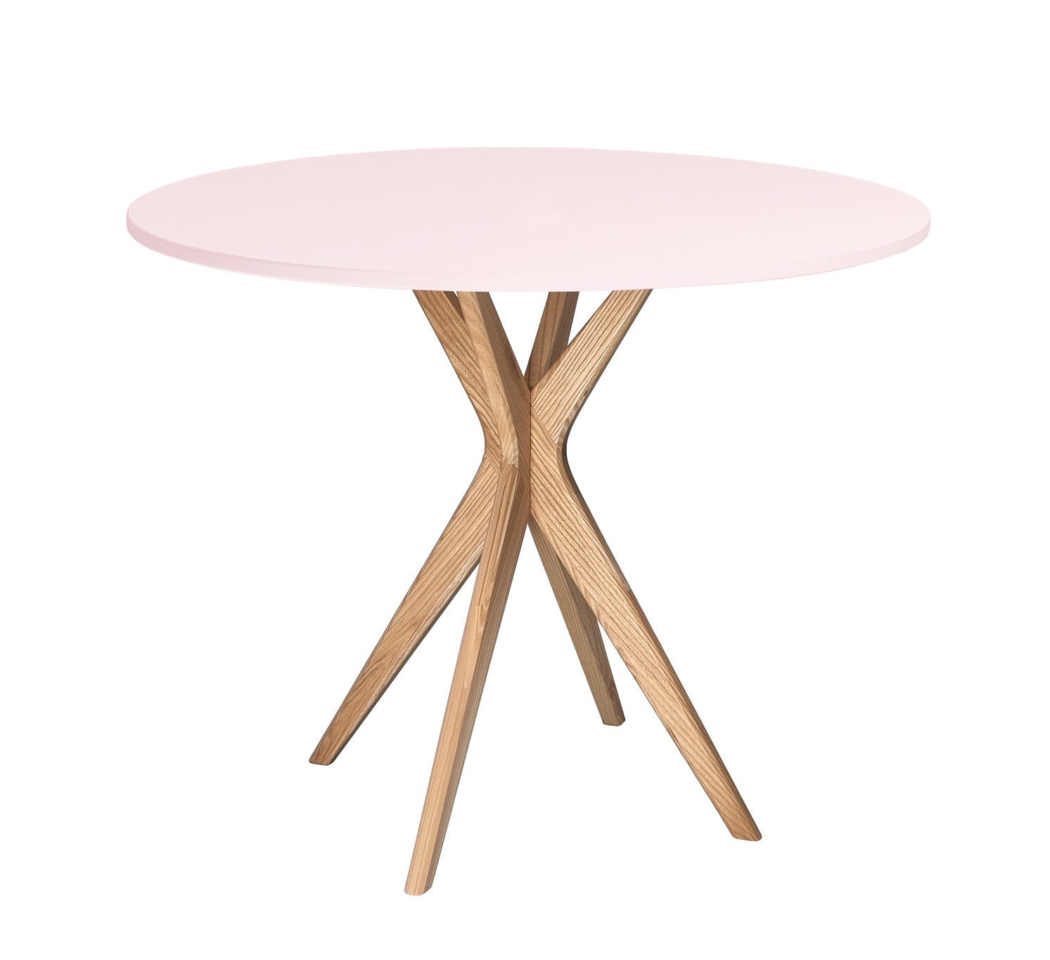 Rundt Pink Spisebord 90 cm – Perfekt til Dit Hjem
