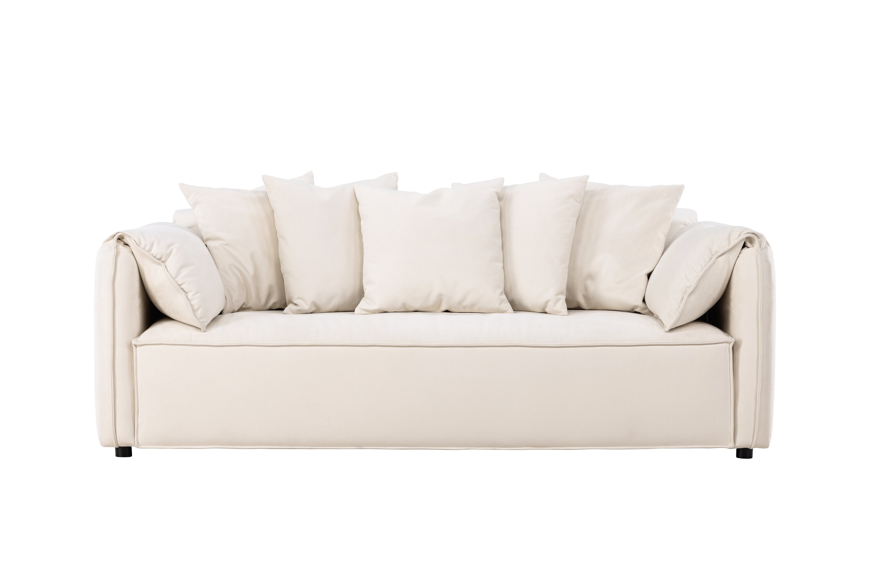 Torekov 3-personers sofa i beige polyester – Vind Collection