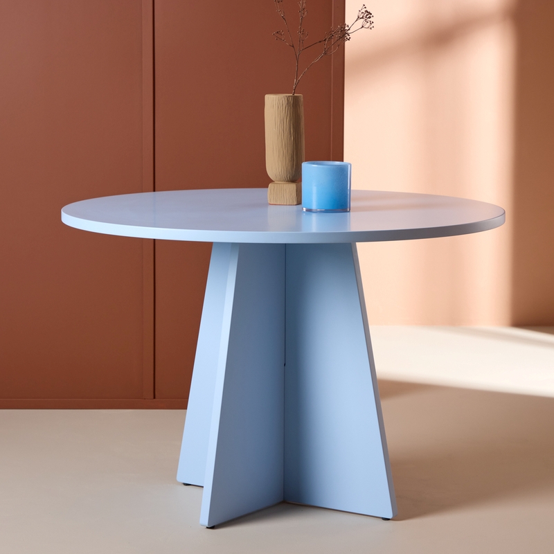 Pastello Lyseblå Mdf Diameter 110 Spisebord