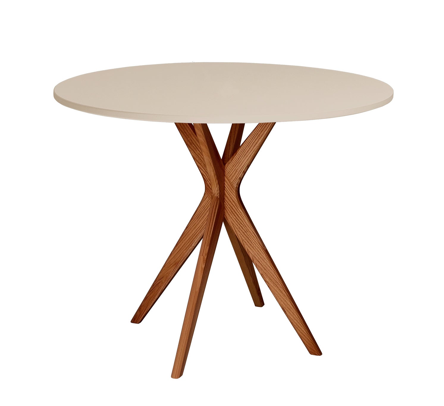 Jubi Rundt Spisebord 90cm i Eg Brun og Beige