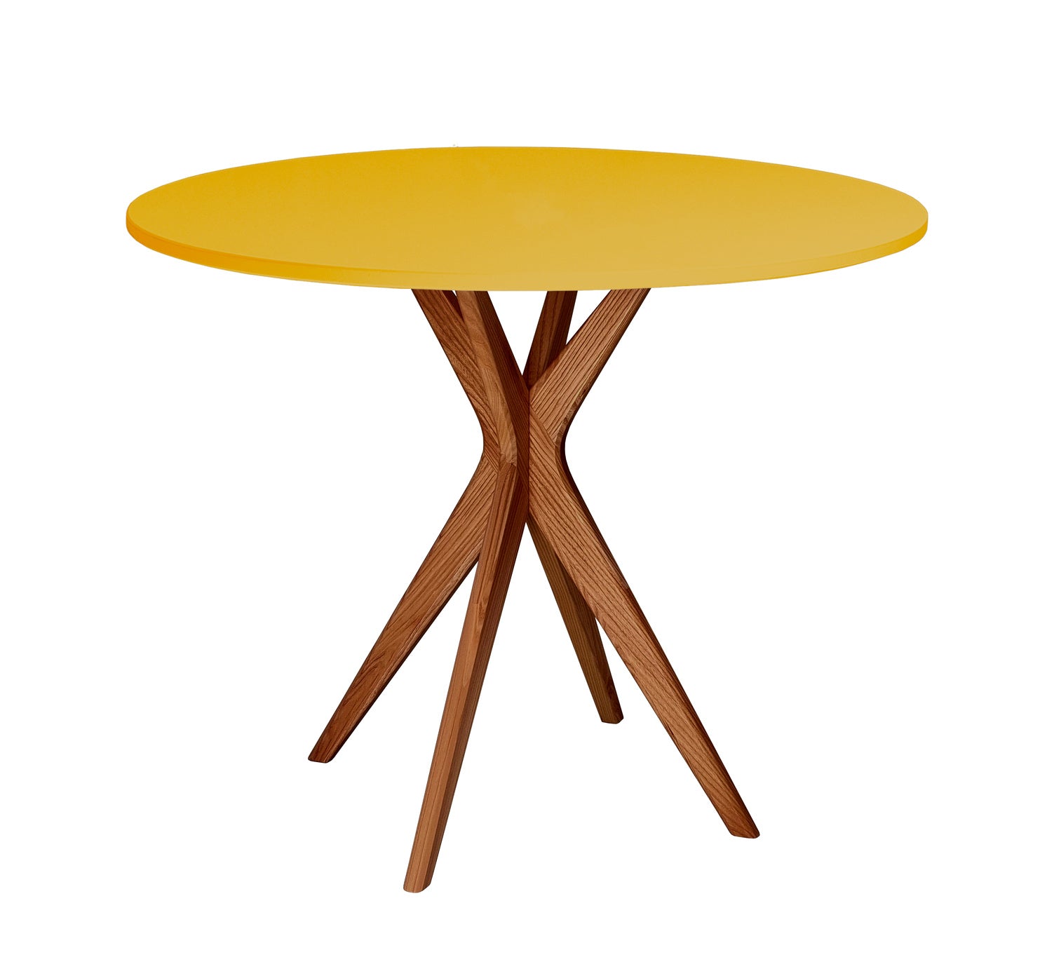 Gul Jubi Rundt Spisebord 90 cm - Broom Yellow Finish