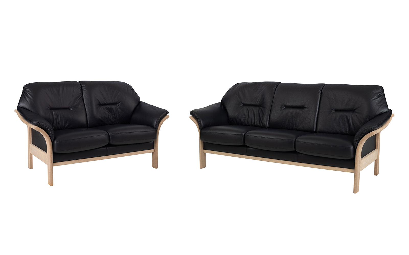 Elegant Sort Fargo Sofa – Stilfuld Komfort til Dit Hjem
