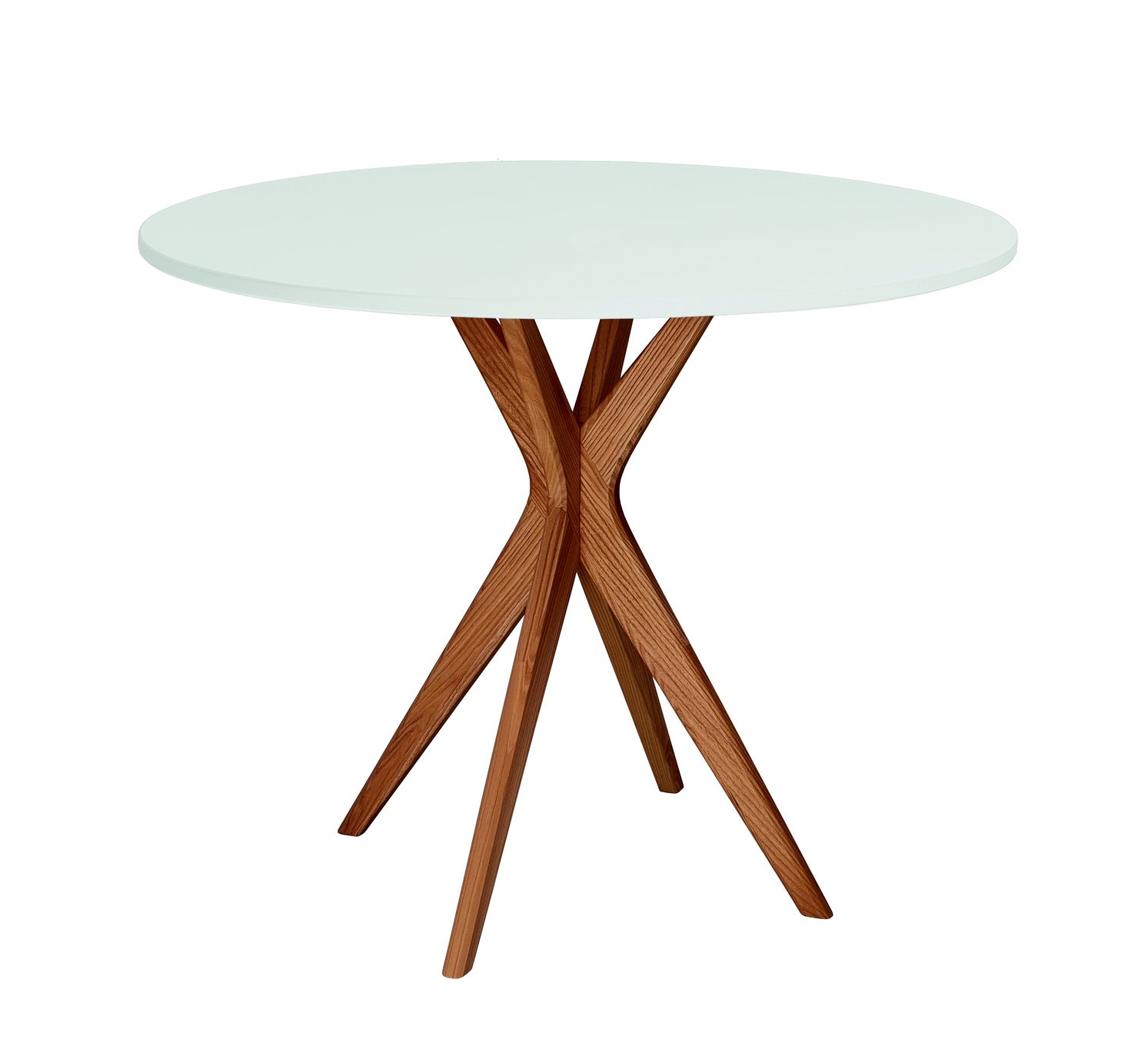 Jubi Rundt Spisebord 90 cm - Fleeting Mint med Valnød Ben