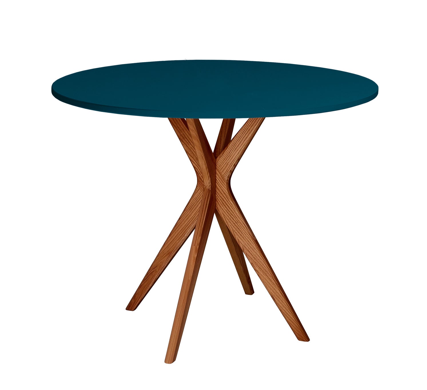 Jubi Rundt Diam 90cm Oak Petrol Blue Ragaba Spisebord