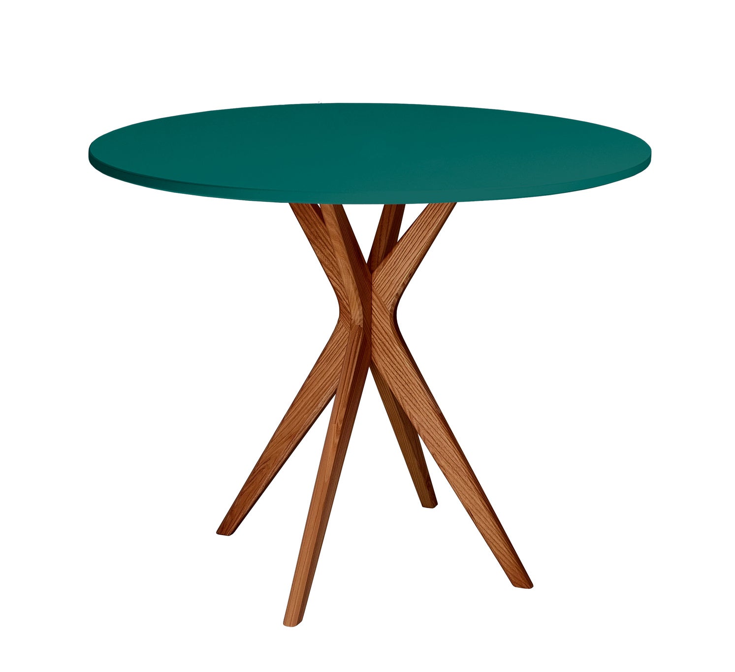 Grøn Jubi Rundt Diam 80cm Oak Sea Green Ragaba Spisebord
