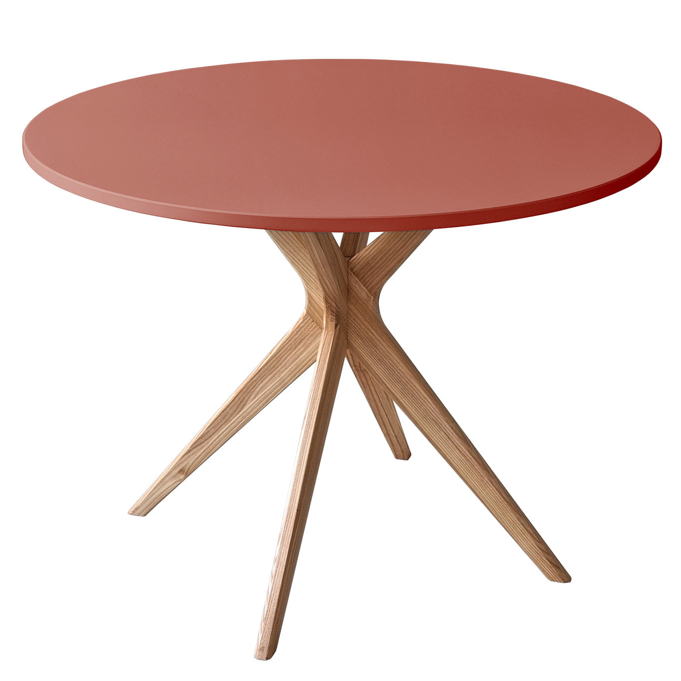 Antik Lyserødt Rundt Spisebord 100 cm – JUBI BOLD