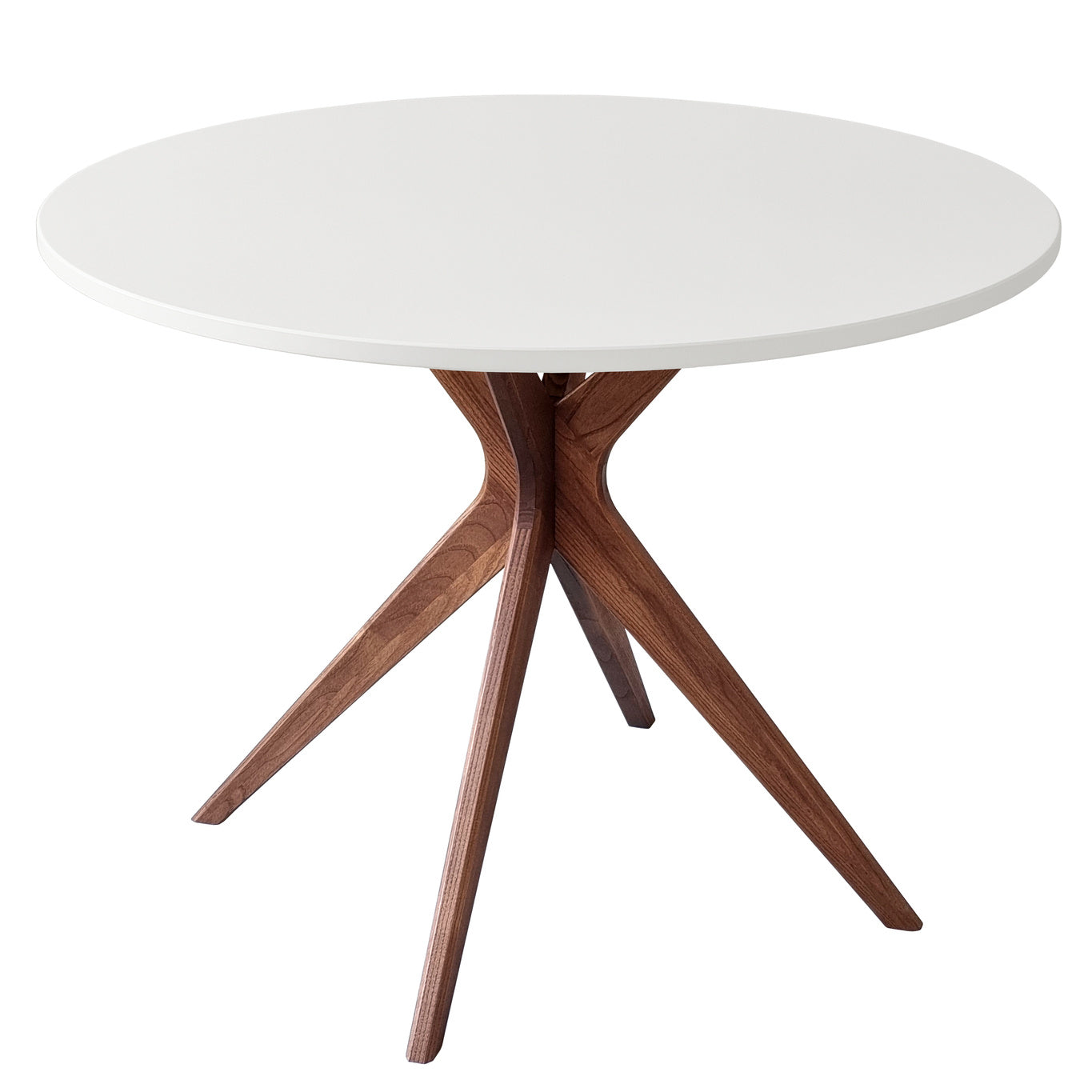 Rundt Hvidt Spisebord Jubi Bold 100 cm - Perfekt til 6 personer