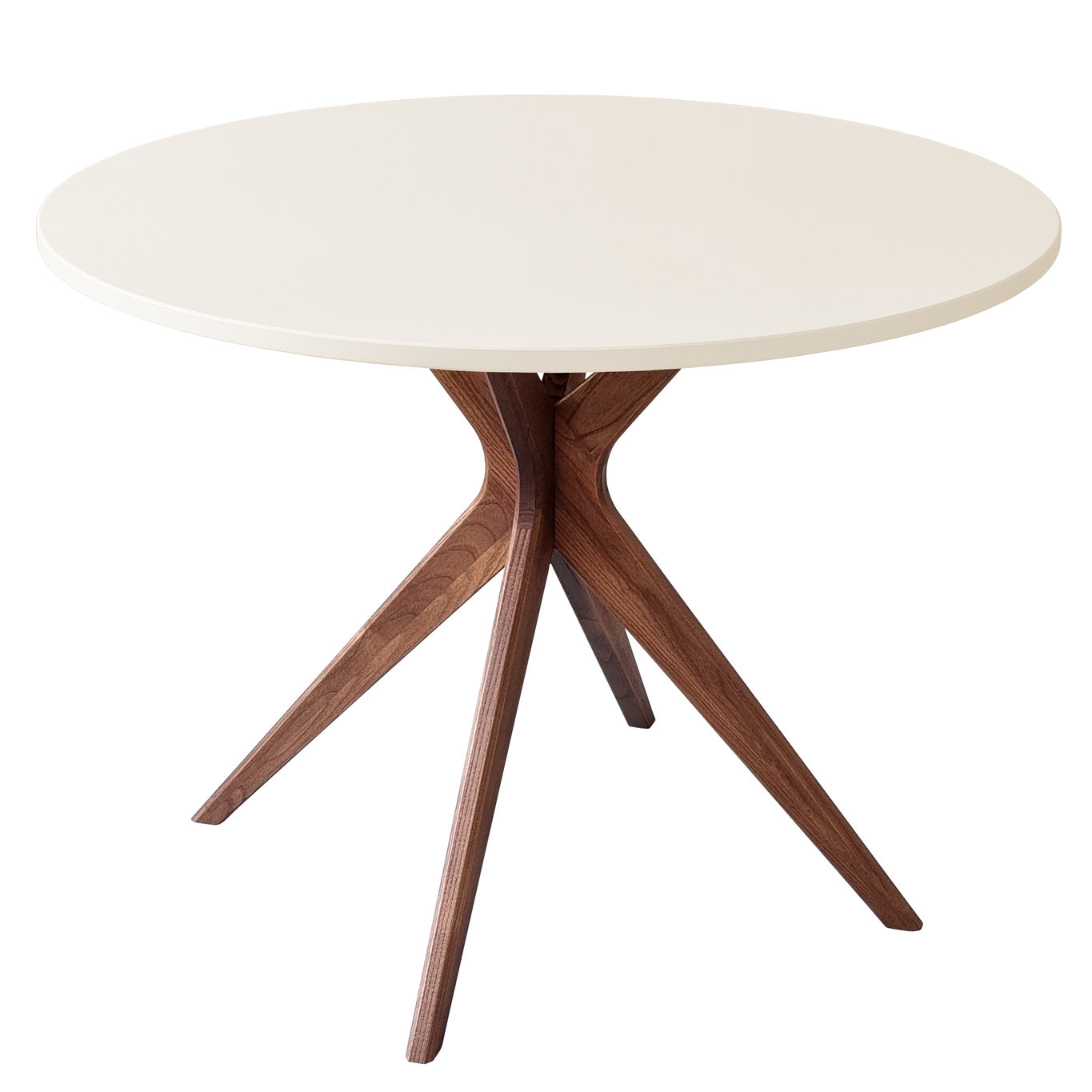 Rundt Spisebord Jubi Bold 100 cm i Hvid Egetræ - Stilfuldt Design
