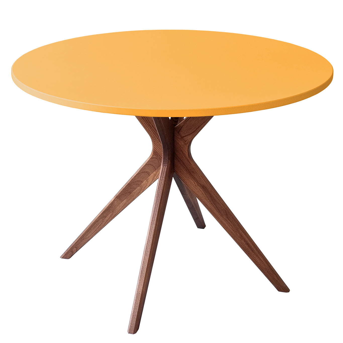 Gul Jubi Bold Rund 100cm Oak Broom Yellow Ragaba Spisebord
