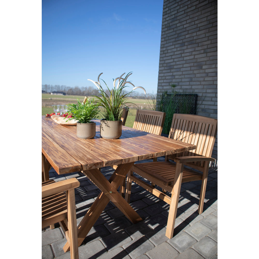 Murcia Spisebord i Genbrugs Teak - 200x90xh75cm