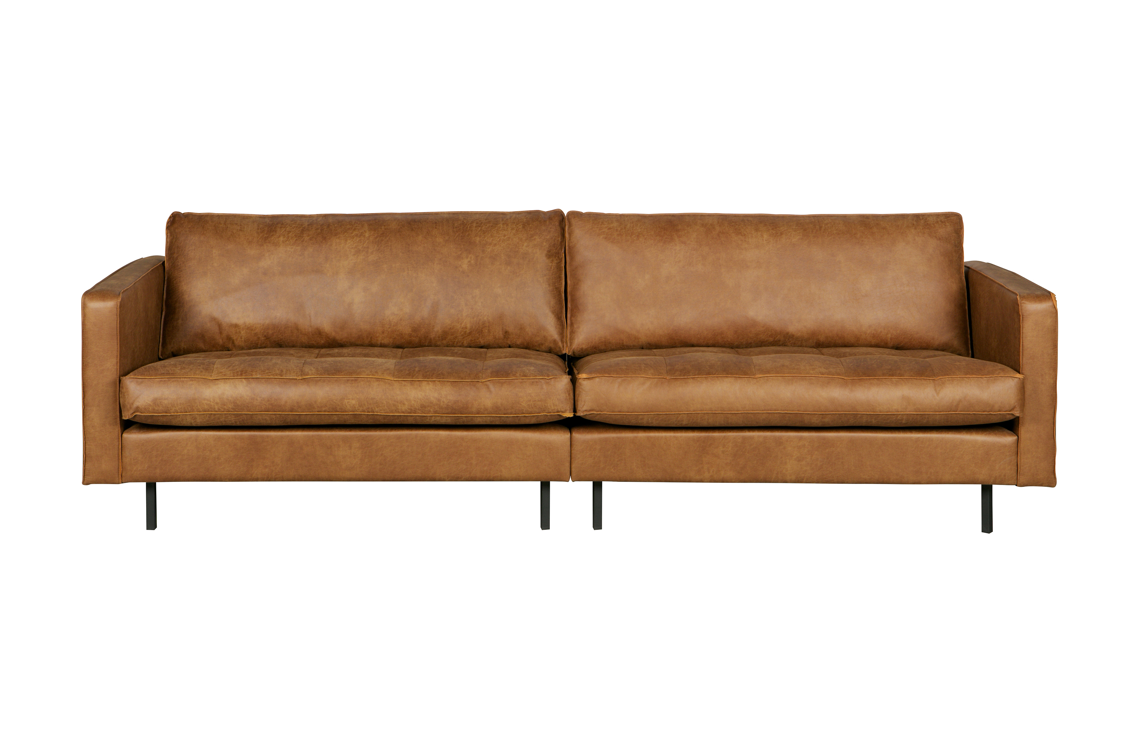 Cognac Rodeo 3-Personers Sofa fra Woood - Tidløs Komfort