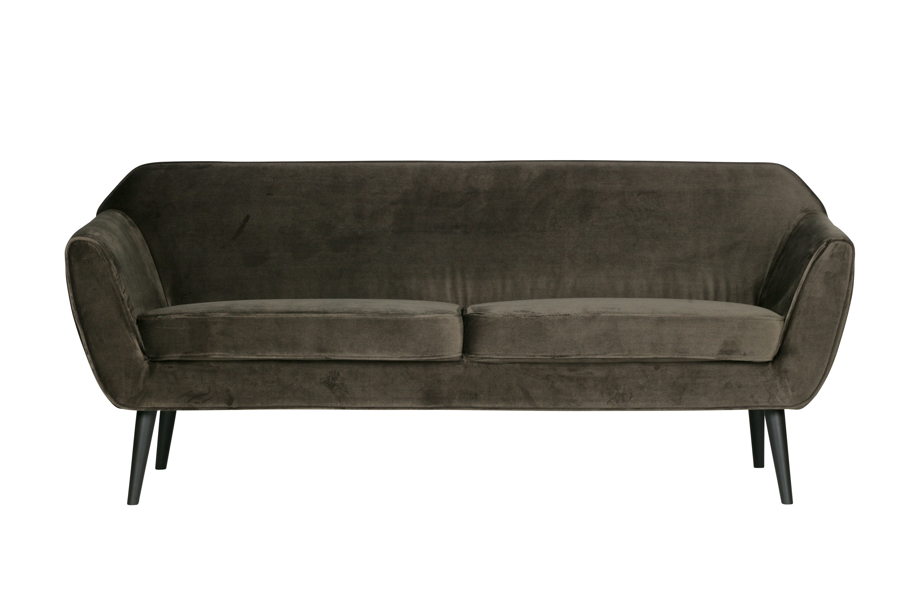 Sort Rocco Varm Grøn Polyester Fløjl Bøgetræ Woood Sofa - 8714713070145