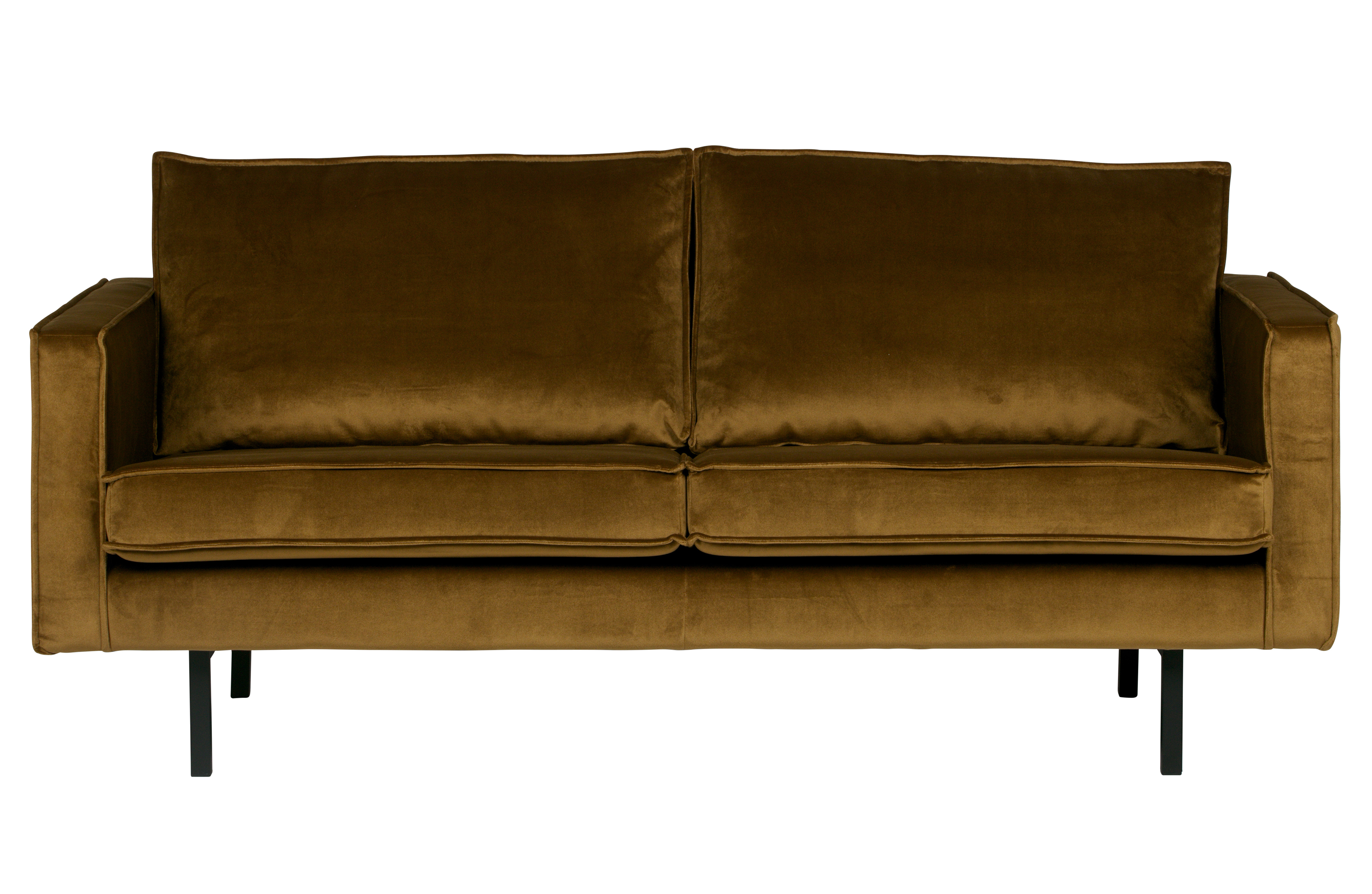 Gul Rodeo Pers Honning Fløjl Woood Sofa - 8714713081561