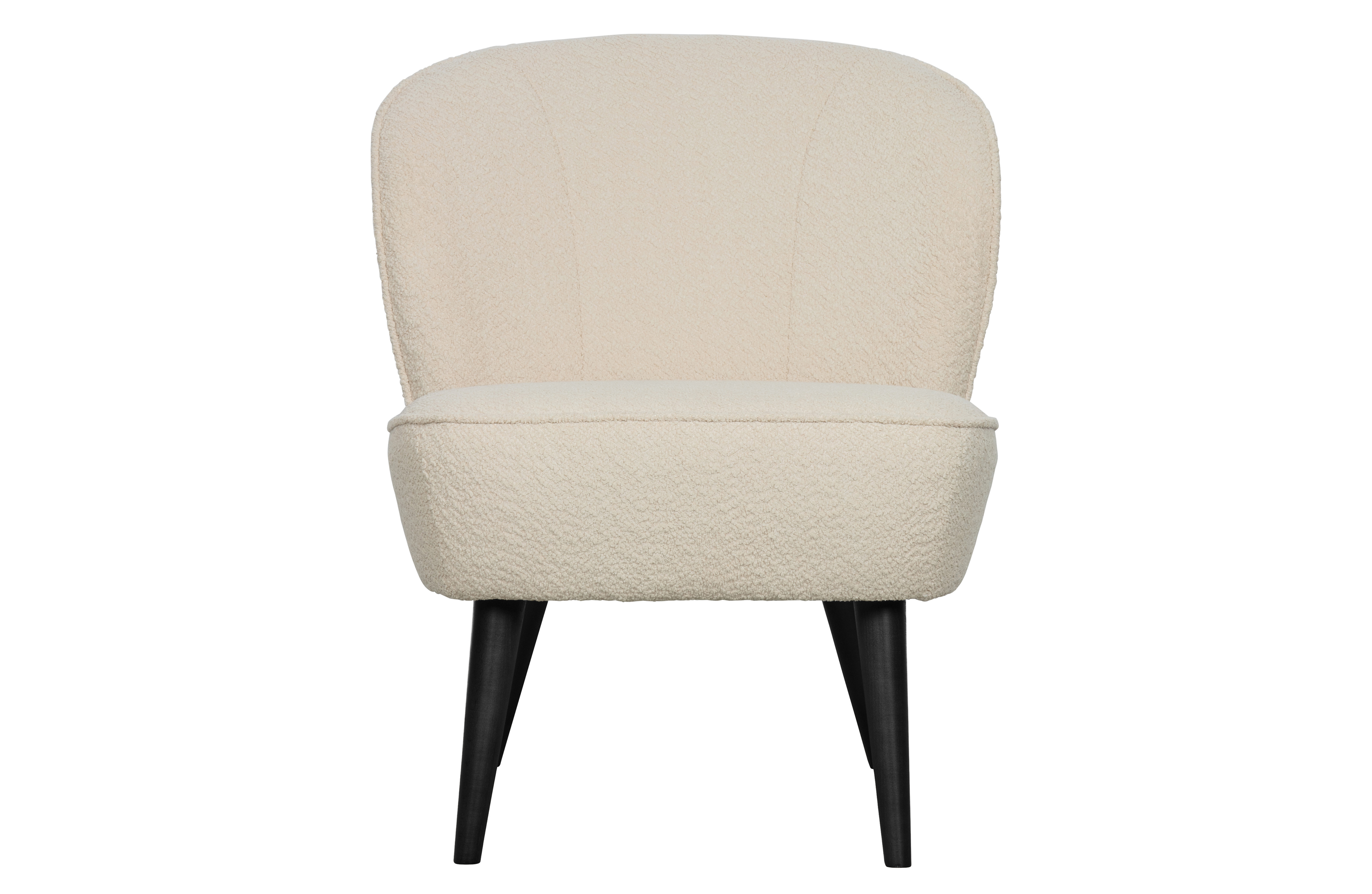 Sara Creme Polyester Træ Woood Lænestol - 8714713113187