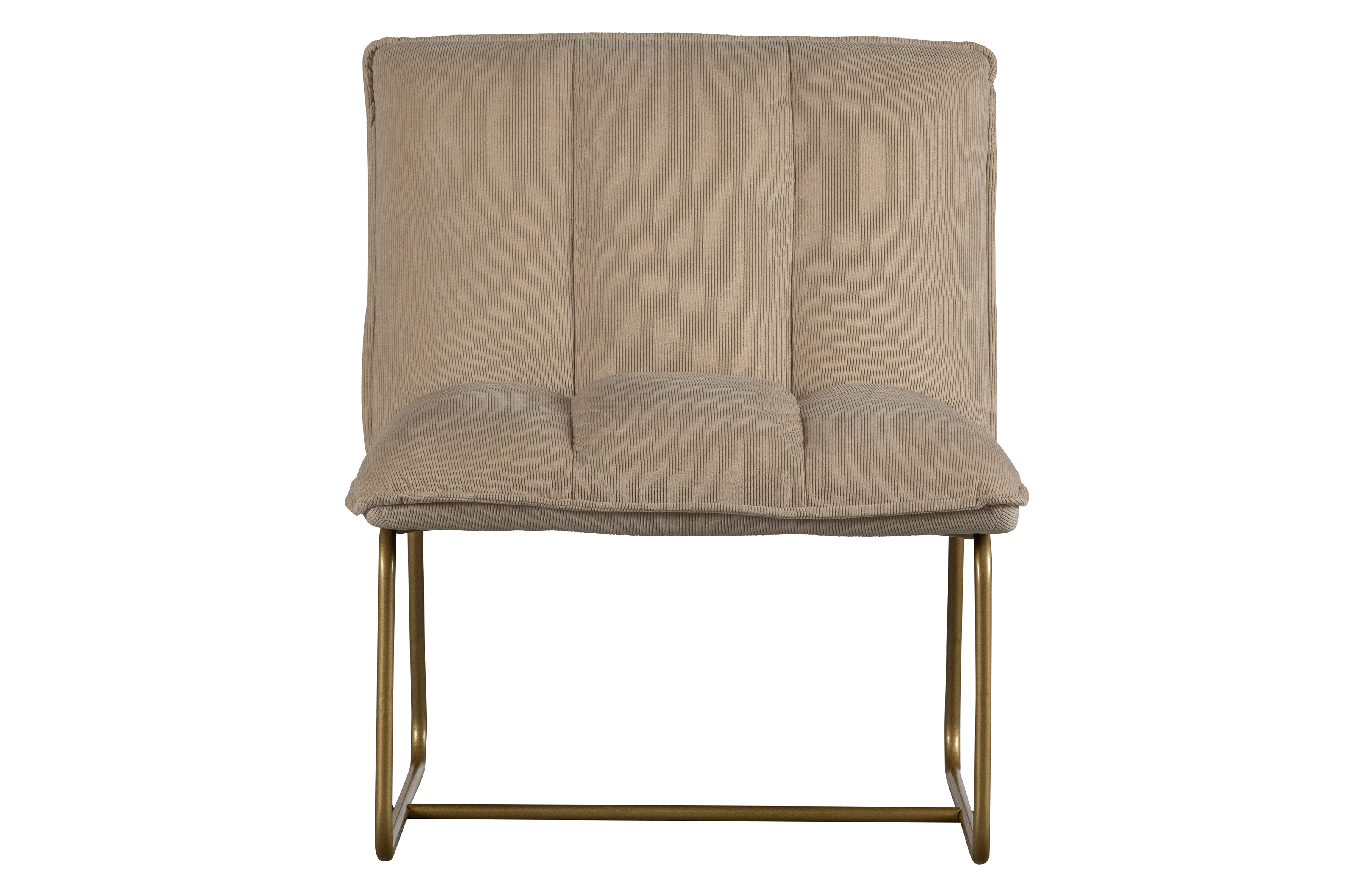 Sand Fie Polyester Fløjl Guld Metal Woood Lænestol - 8714713131679