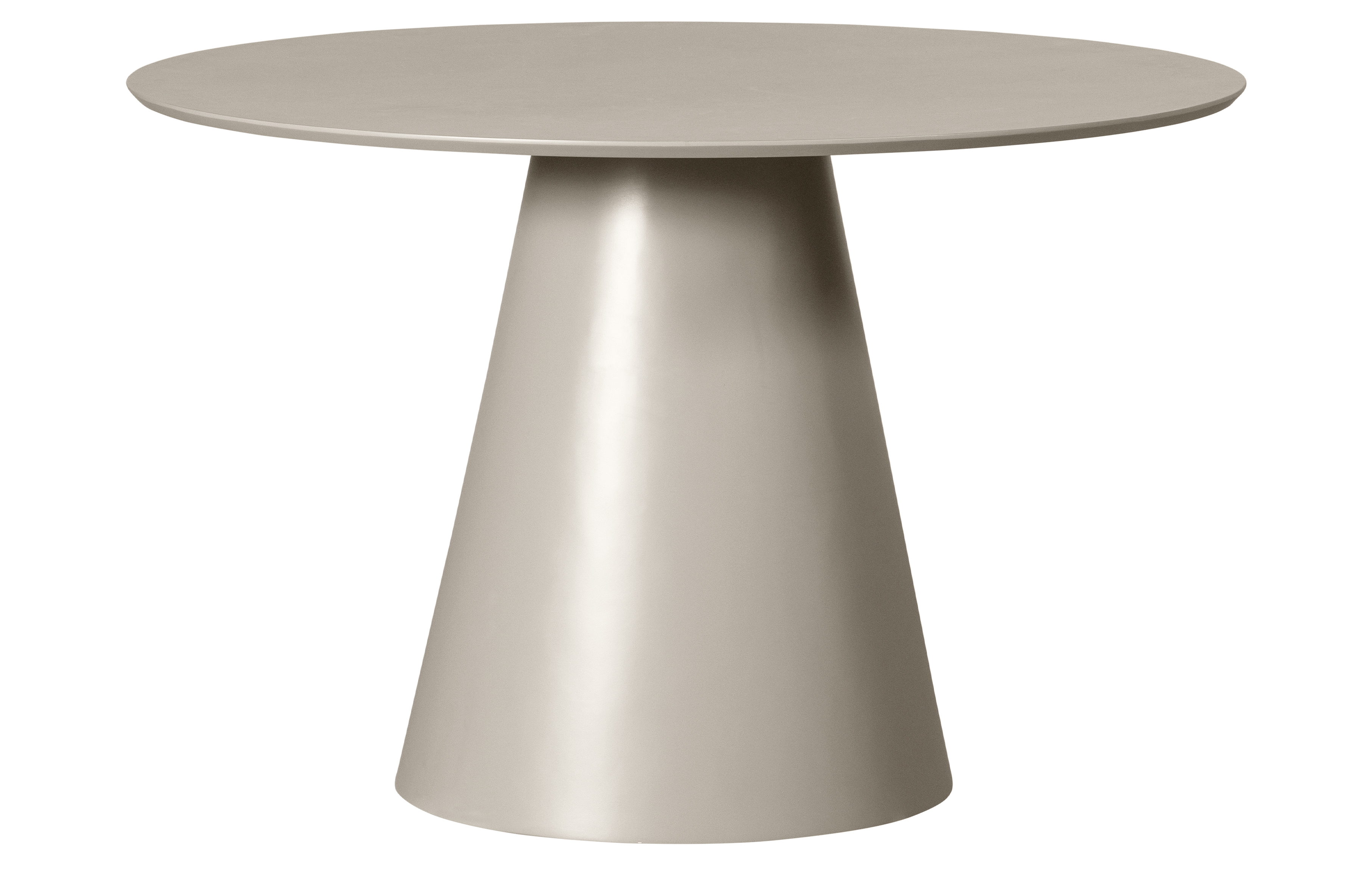 Beige Rundt Antik Spisebord - Ø120 cm til Hyggelige Stunder
