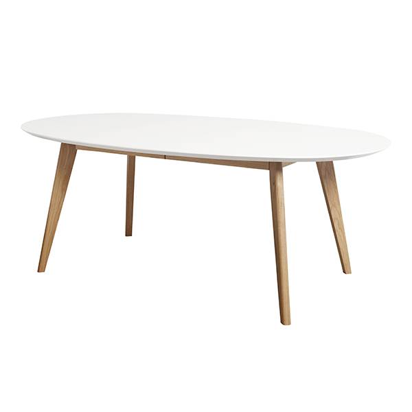 Andersen Furniture DK10 Ovalt Spisebord i Hvid Laminat