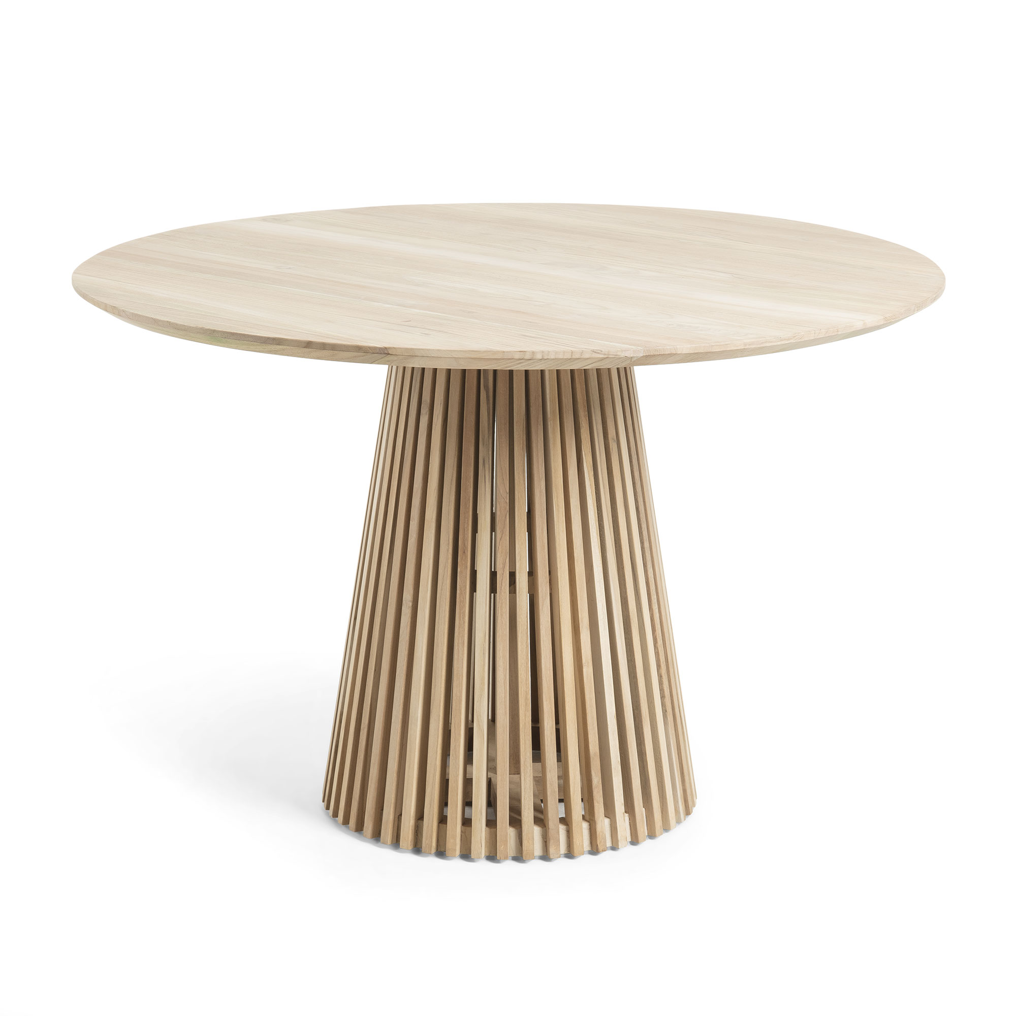 Elegant Rundt Spisebord i Teaktræ – Kave Home