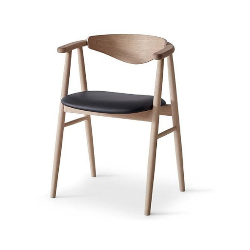 Findahl Tradition Spisebordsstol med Lædersæde - Elegant Design