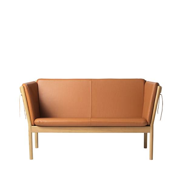 FDB Møbler J148 Pers Sofa i Cognac Læder - Tidsløst Design