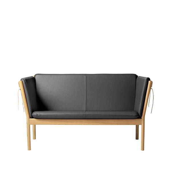 Tidløs Sort FDB J148 Læder Sofa – Ikonisk Design