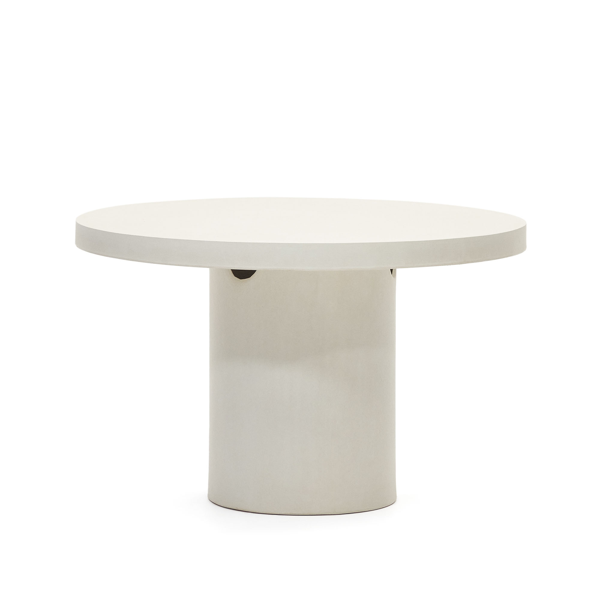 Hvid Aiguablava Rund Cement Ø120 Kave Home Spisebord - 8433840819532