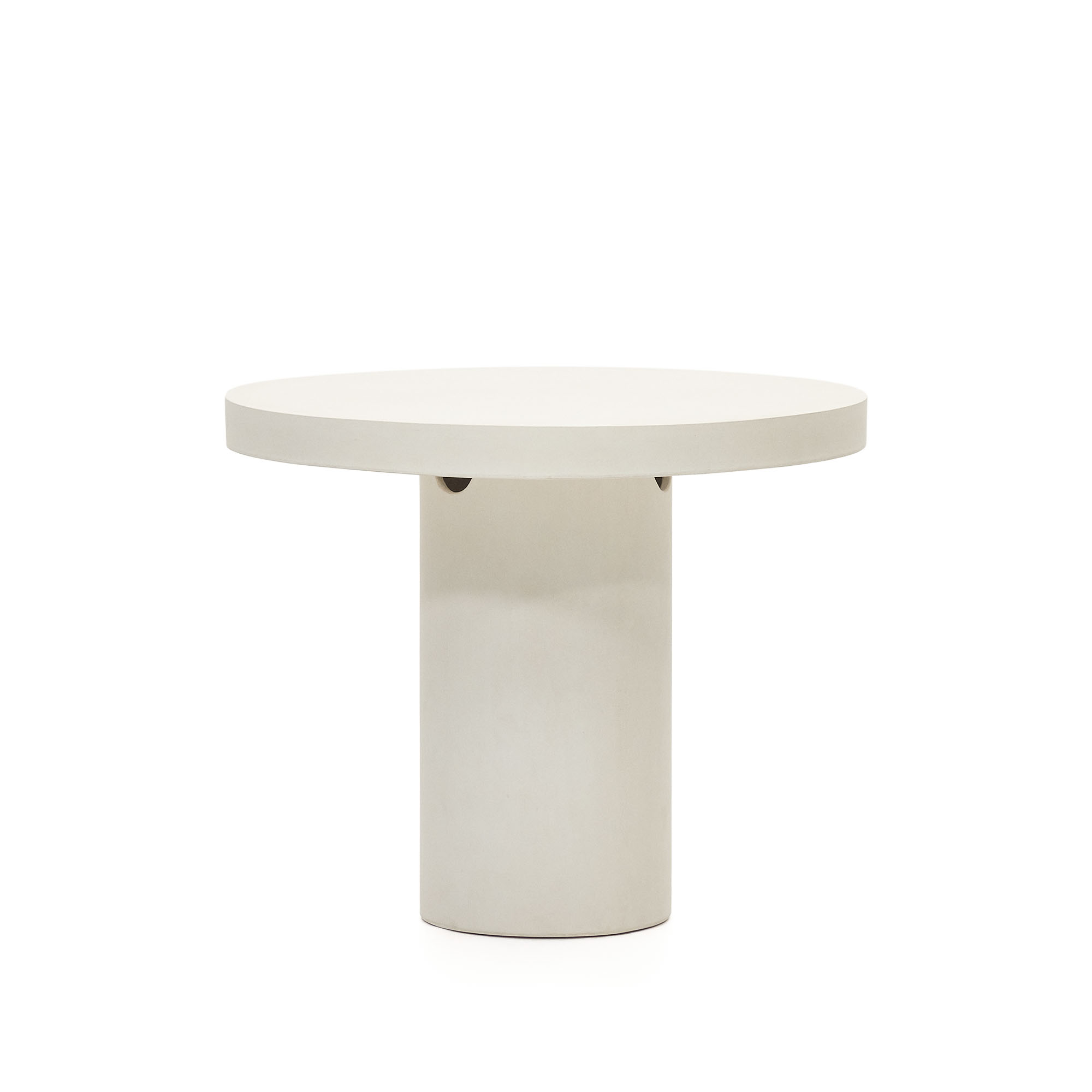 Hvid Aiguablava Rund Cement Ø90 Kave Home Spisebord - 8433840819457