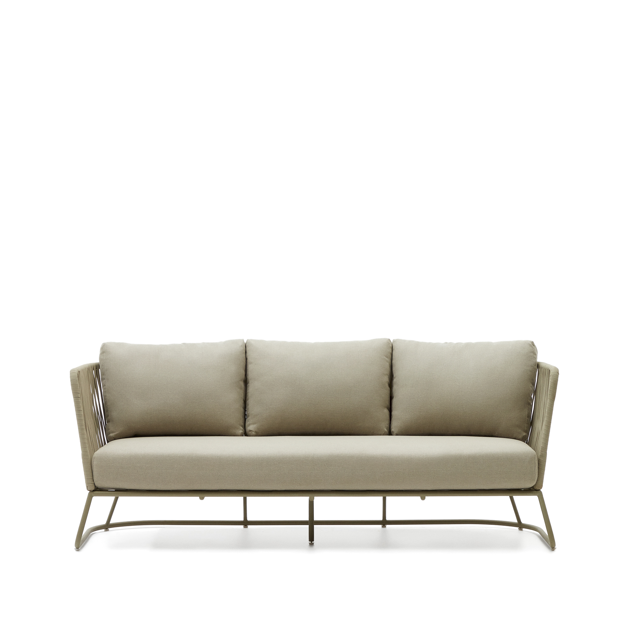 Grøn Saconca Pers Udendørs Reb Stål Kave Home Sofa - 8433840884998