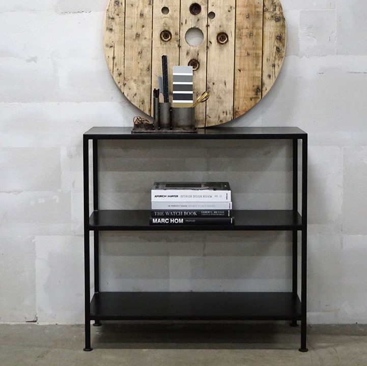 Seattle Patineret Metal Reol - Sort, Moderne Design