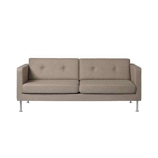 Elegant 3-personers sofa i rød fra FDB Møbler