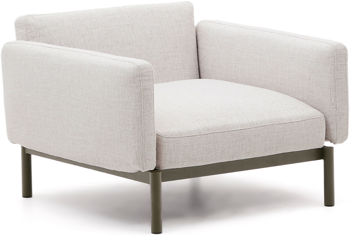 Beige Udendørs Personers Sorells Aluminium Lounge 73x113x115 Kave Home Sofa - 8433840947396