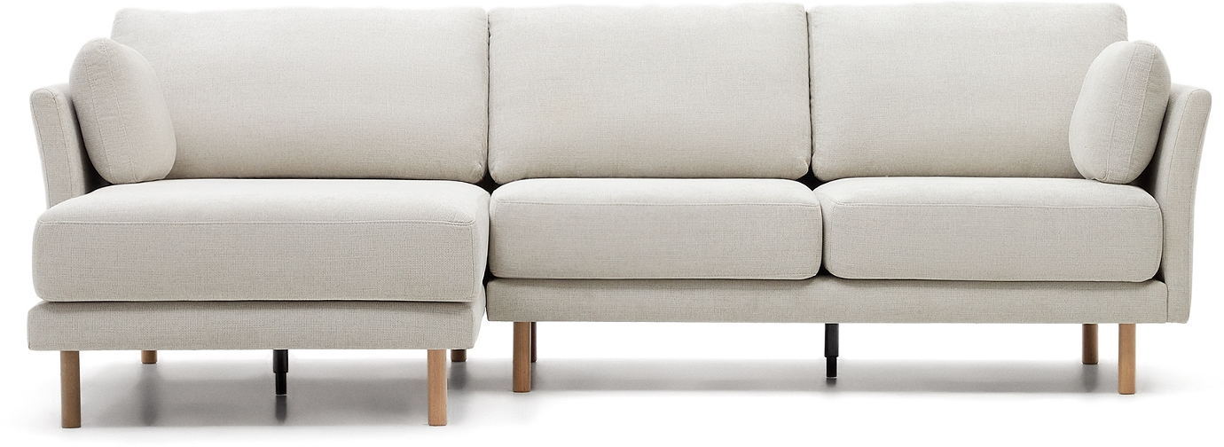 Grå/Natur Personers Gilma Nordisk Moderne Modul Chaiselong Grå Natur Chenille Vand Pletafvisende Aftagelige Puder Kave Home Sofa - 8433840873350