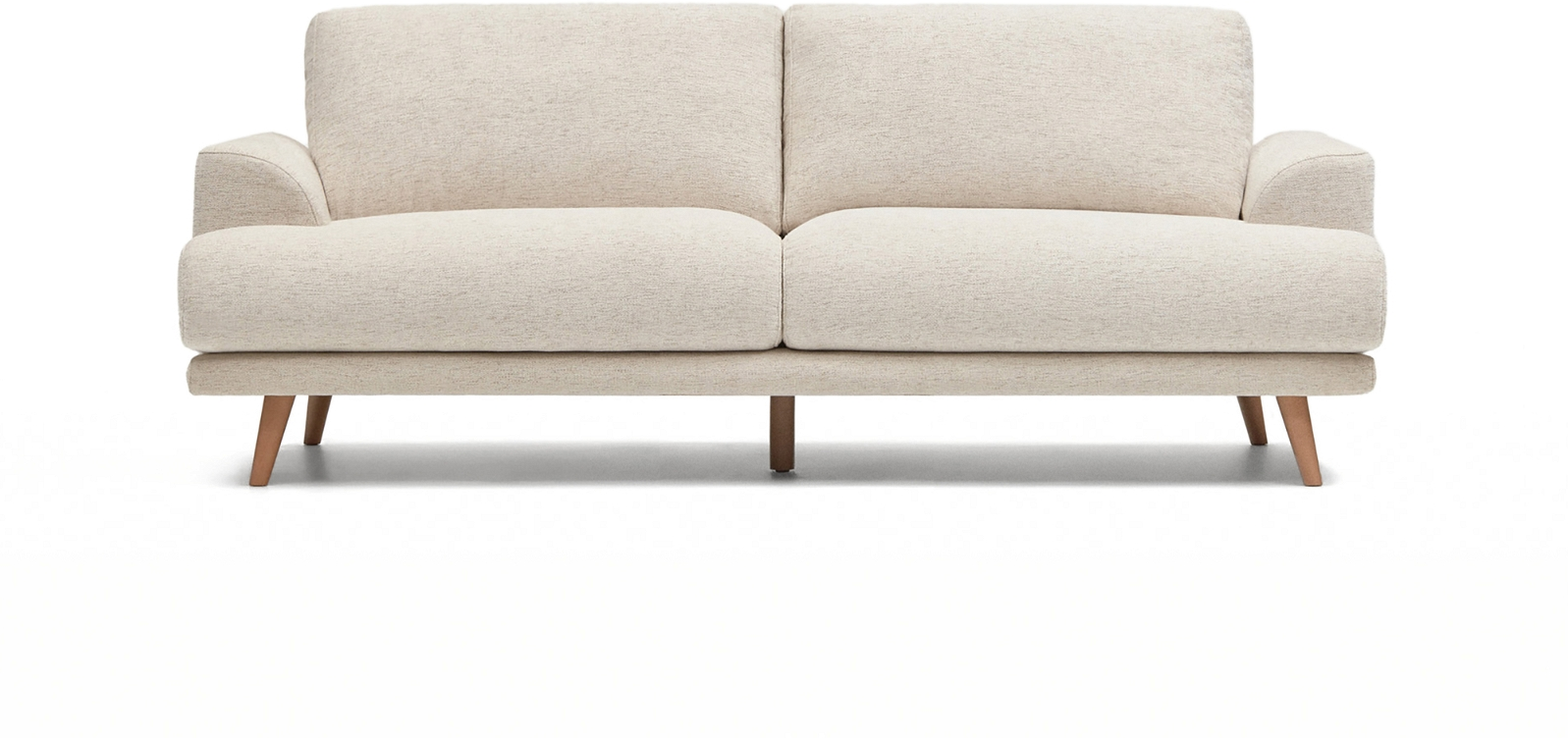 Beige Personers Polstret Karin Chenille Bæredygtig Nordisk Design Kave Home Sofa - 8433840877167